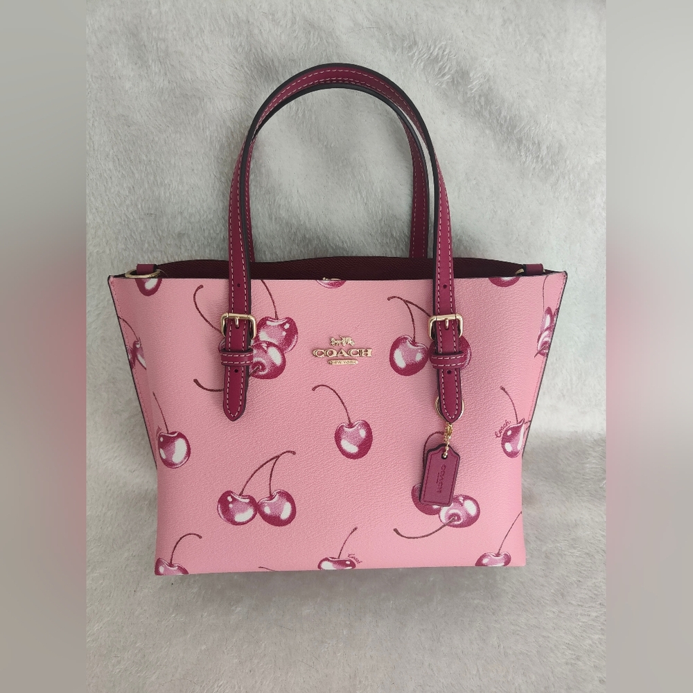🍒🍒🍒Mollie Tote Bag 25 With Cherry Print